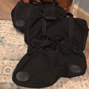 4 set Harley black canvas bags